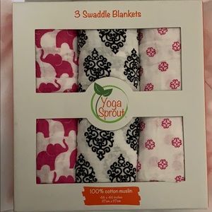 NWT Yoga Sprout Swaddle Blankets